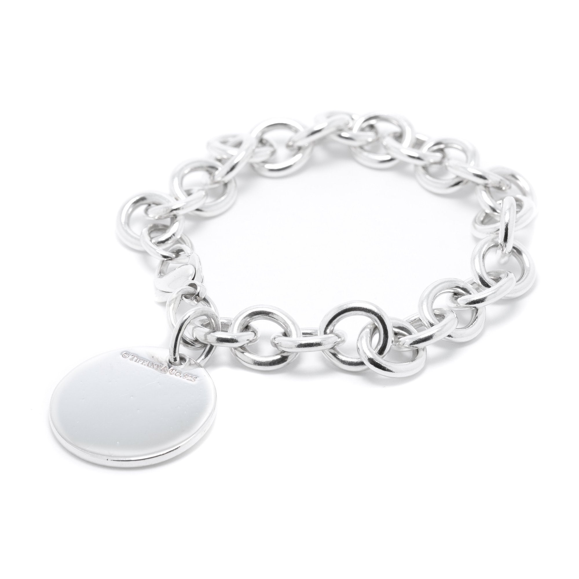 Tiffany & Co. Return to Tiffany Round Tag Charm Bracelet– Oliver Jewellery