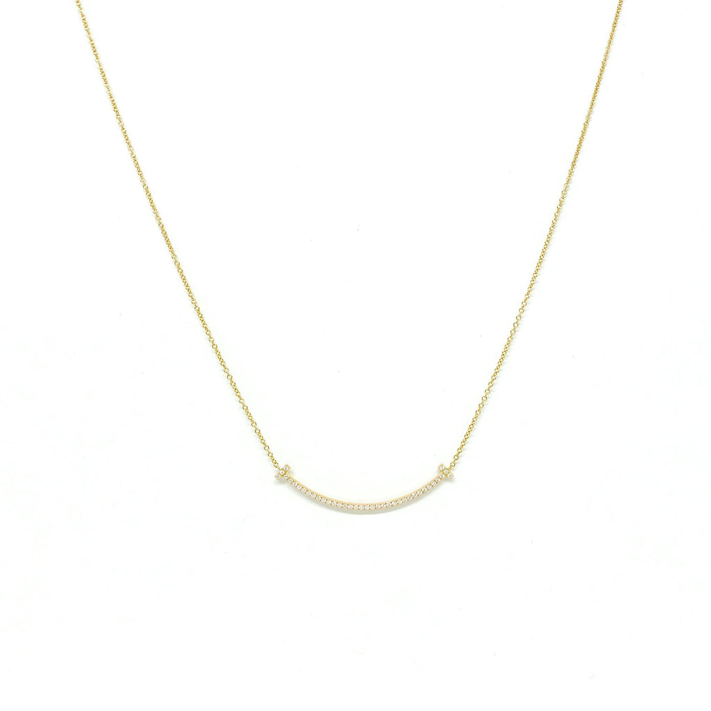 Tiffany & Co. T Smile Diamond Pendant Necklace– Oliver Jewellery