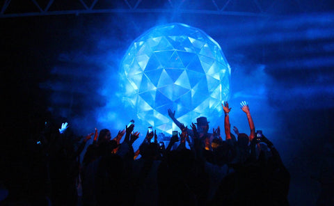 Geodesic Sphere mirror dome for DJs