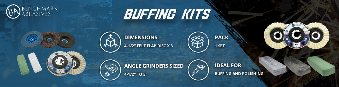 Buffing Kit 4 dia for Soft Metals #7500007 – Williamsville Buff & Abrasives