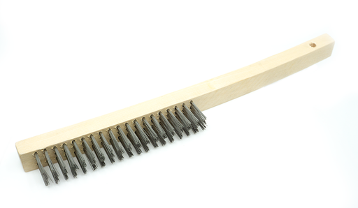 Bulk Gun Brass Bristle Brush With Curved Handle for Manual