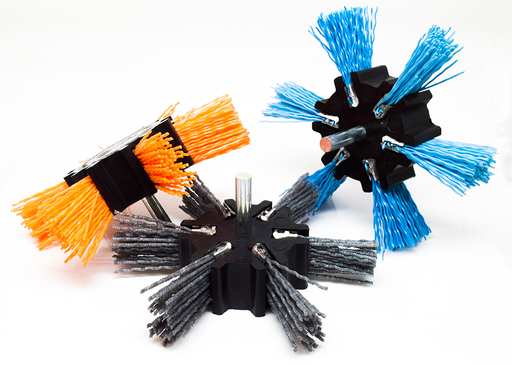 4pcs Nylon Filament Abrasive Wire Cup Brush Nylon End Brush Kit For Drill  Tool With 1/4 Inch