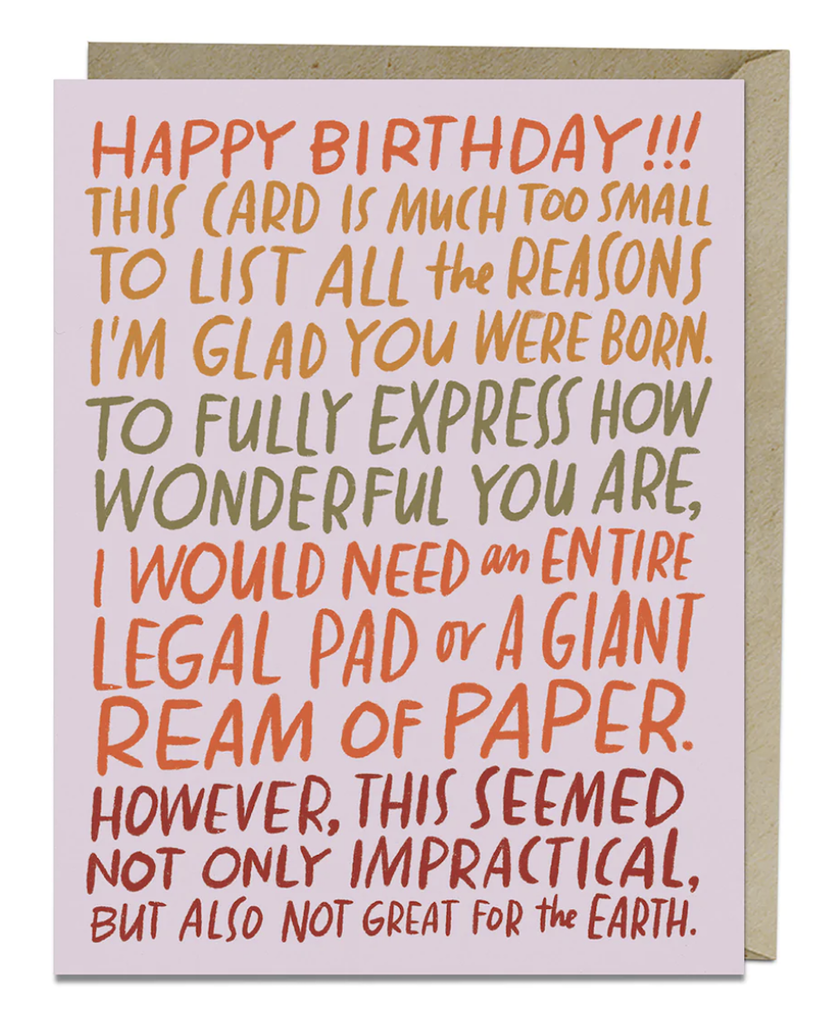 “Awkward Belated Birthday” Card by Emily McDowell