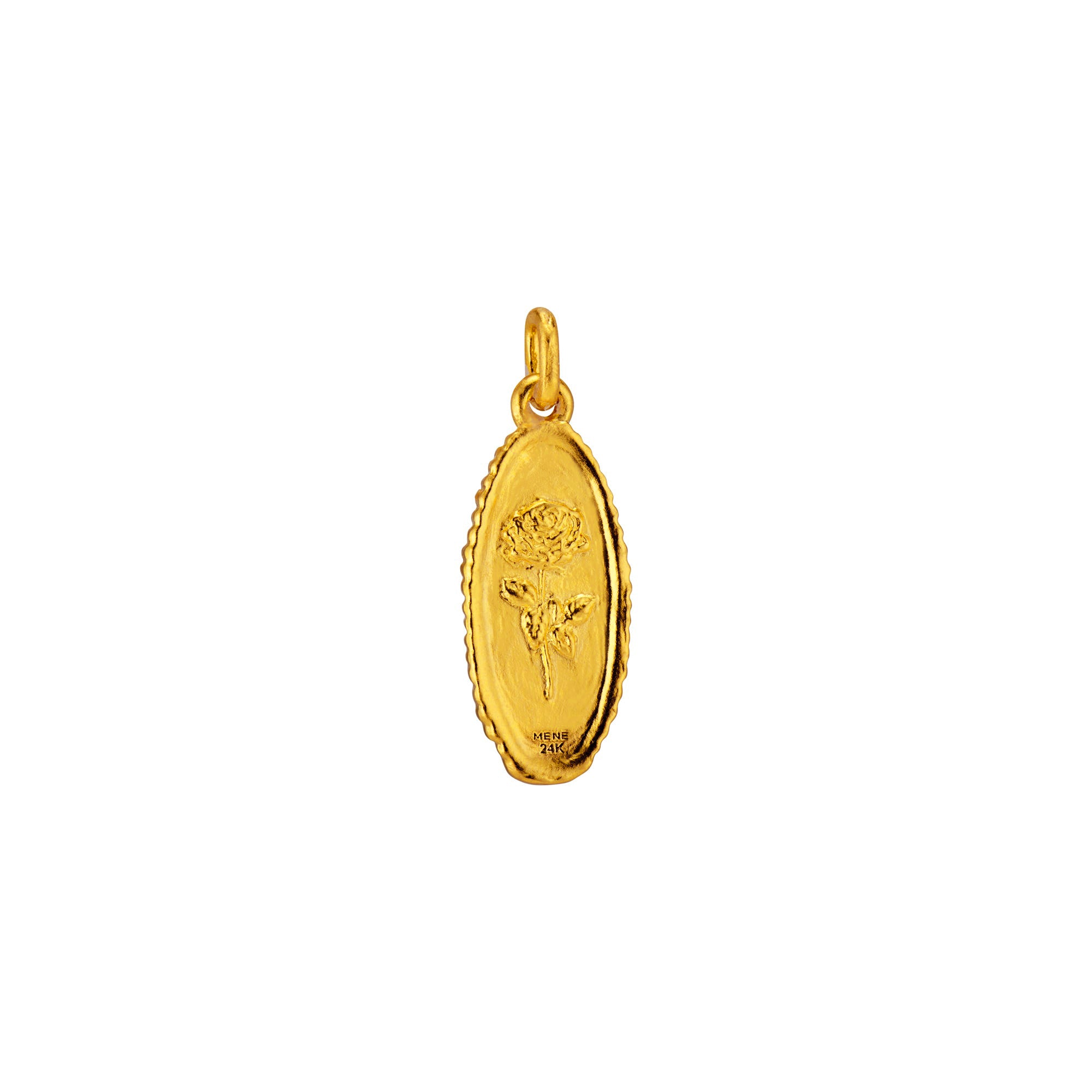 Virgin Mary Medal Pendant Necklace in 9ct Yellow Gold, Pendant Only - No Chain