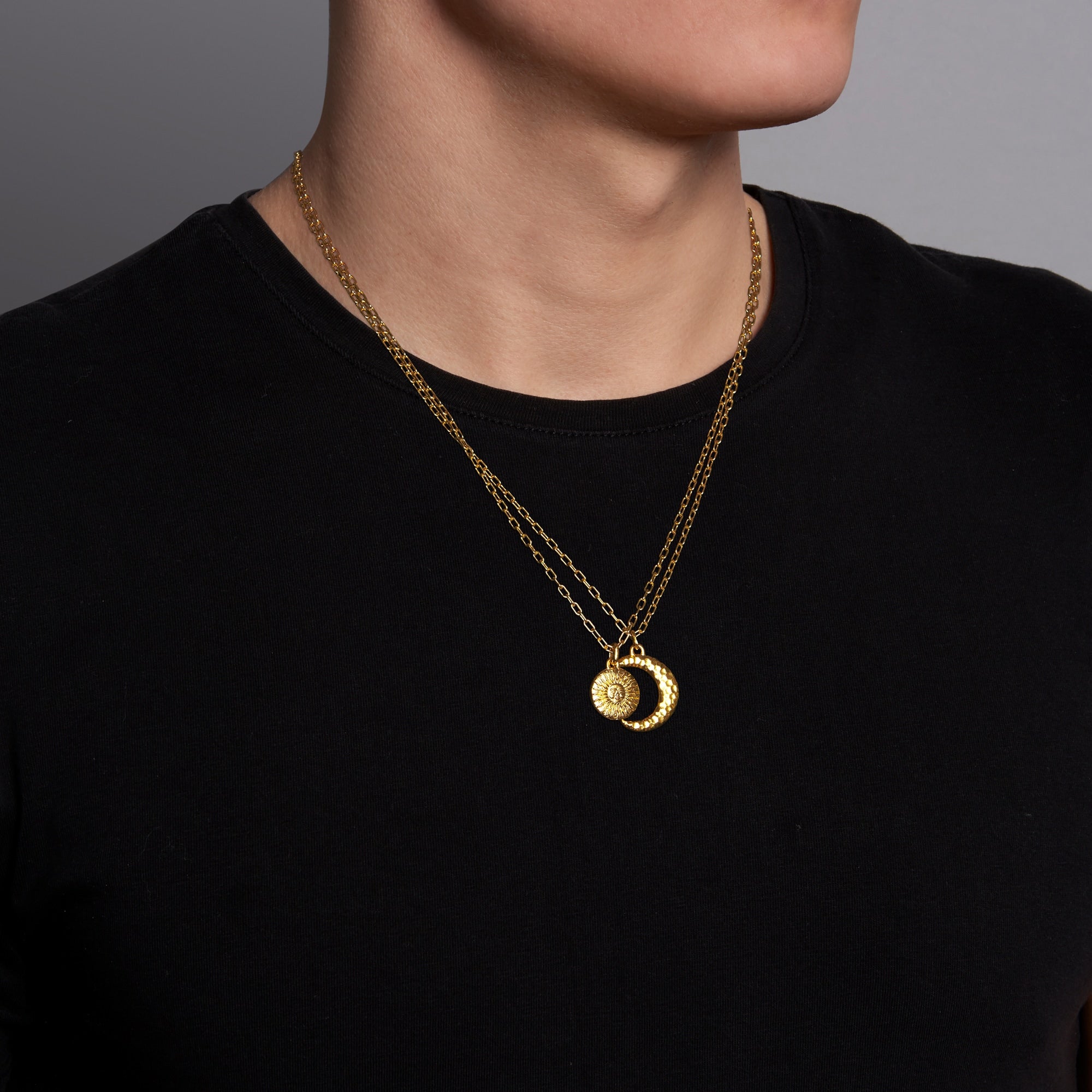 Boho Star Moon Sun Silver Multi-layer Chain Necklace – Neshe Fashion Jewelry