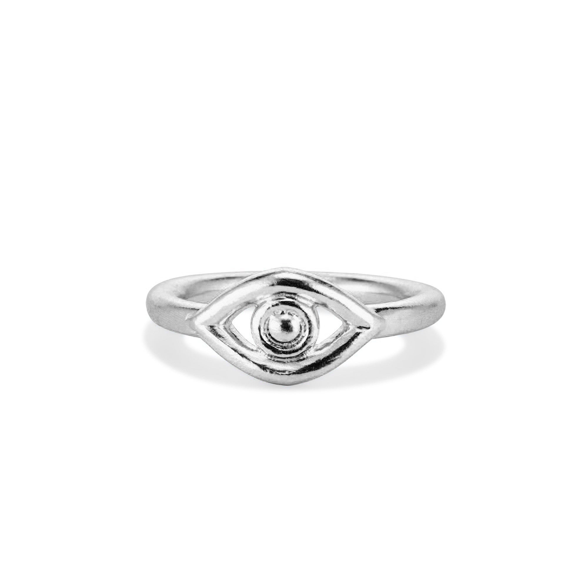 Gold Evil Eye Ring! Adjustable Minimalist Ring! Sterling Silver 925 –  Artiby.com