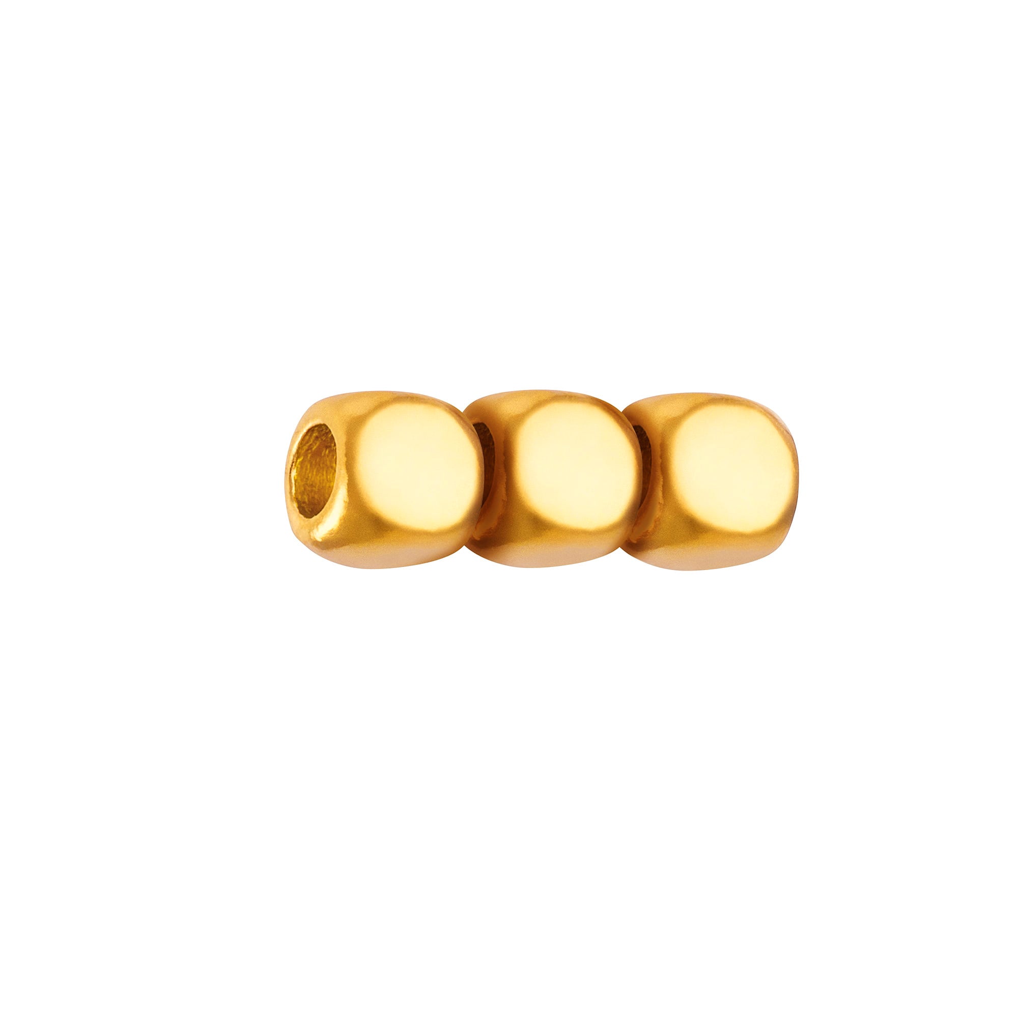 Golden Bead Charms - 24K Gold