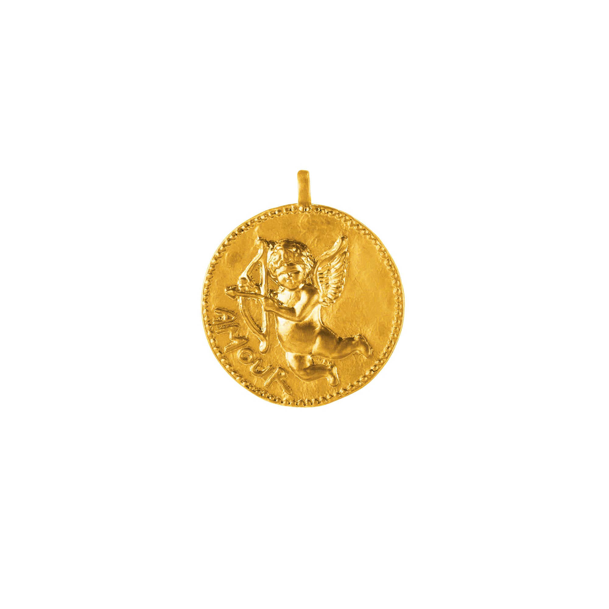 Amour Medallion 24K Gold