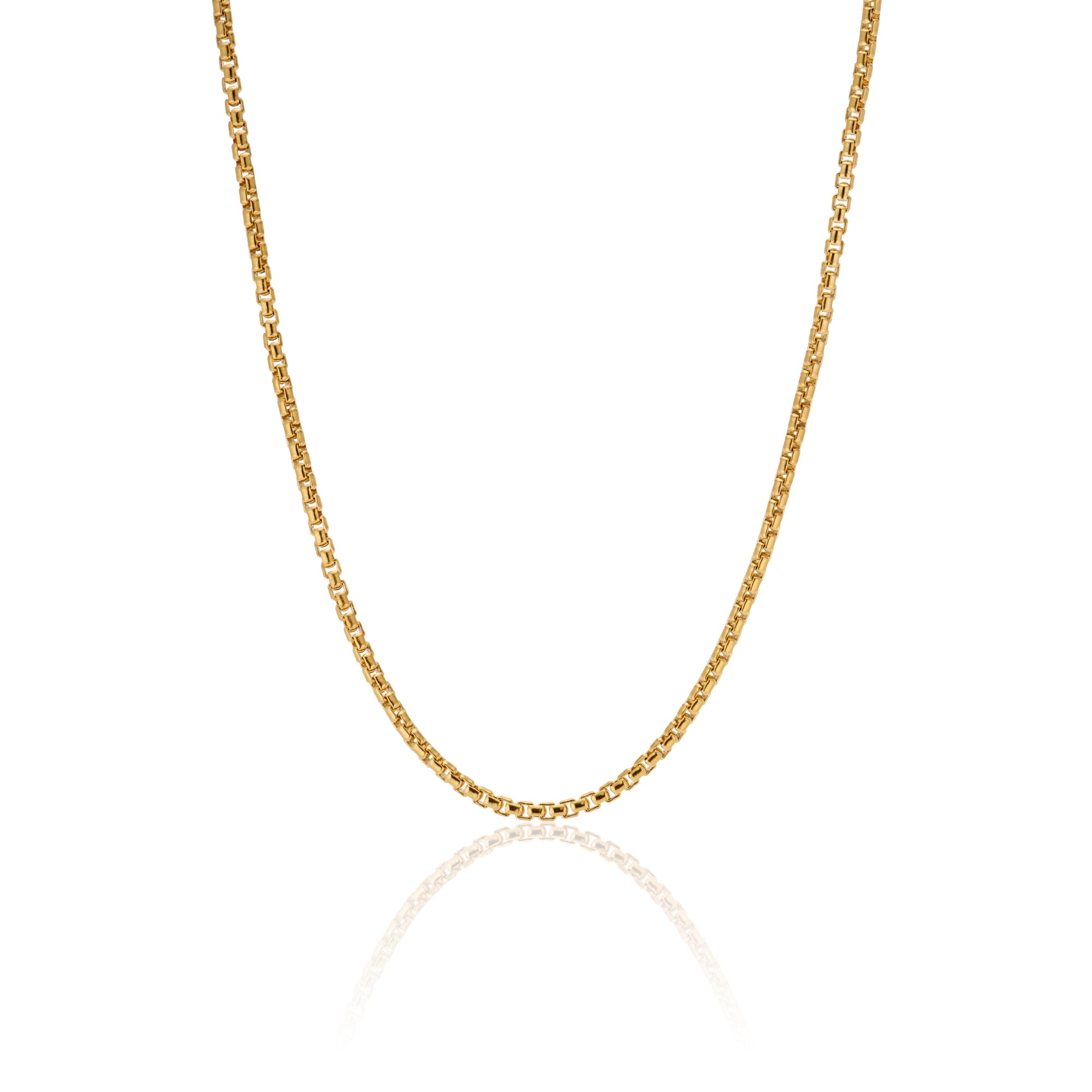 Subtle Flat Cable Gold Chain for Men