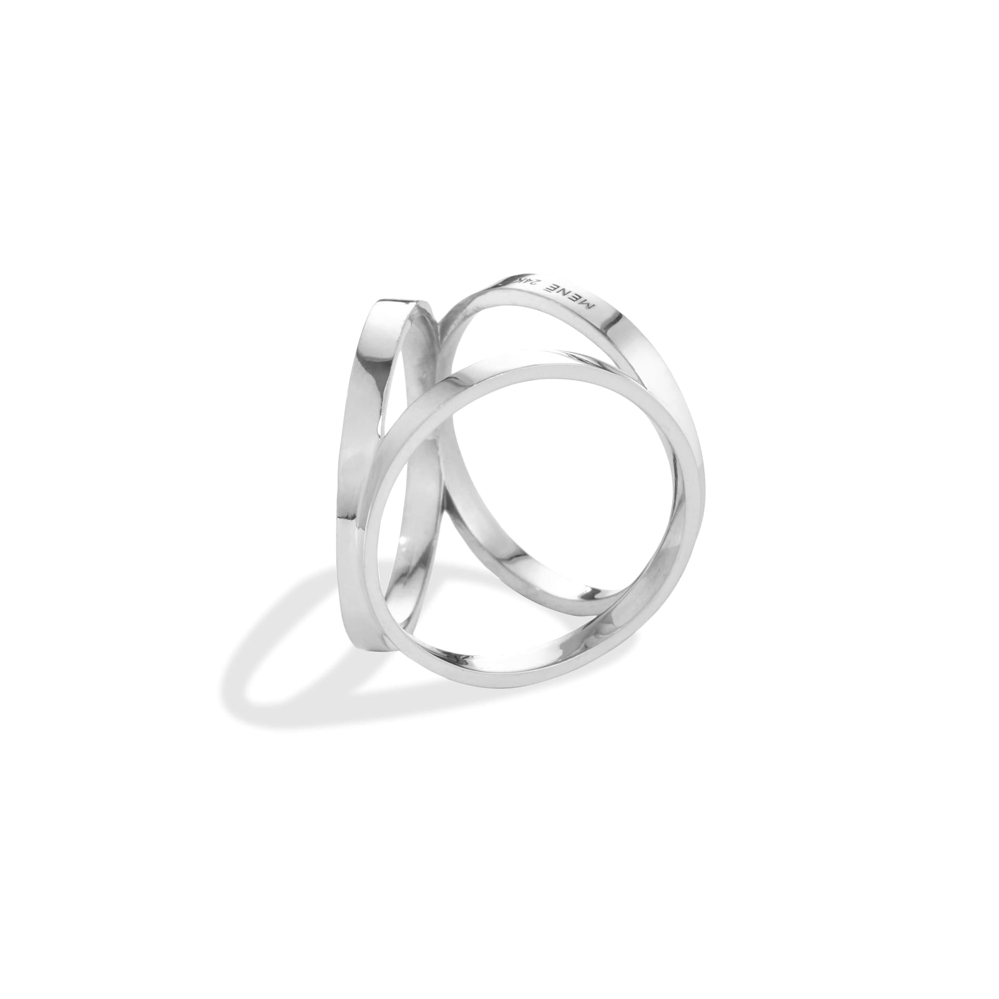Menē Scarf Ring - 24K Platinum