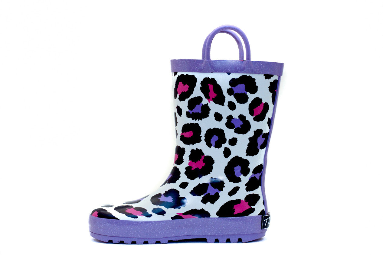 cheetah rain boots