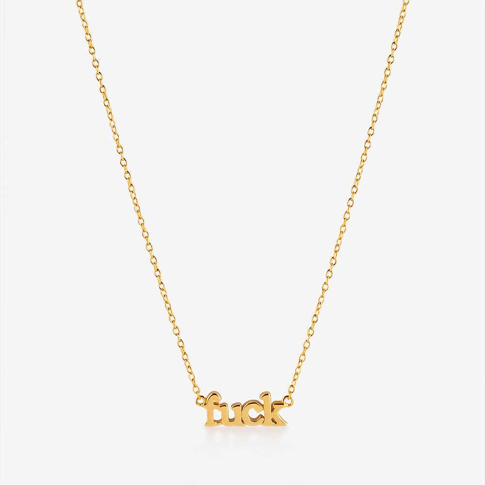 FUCK PENDANT NECKLACE– House of Pascal