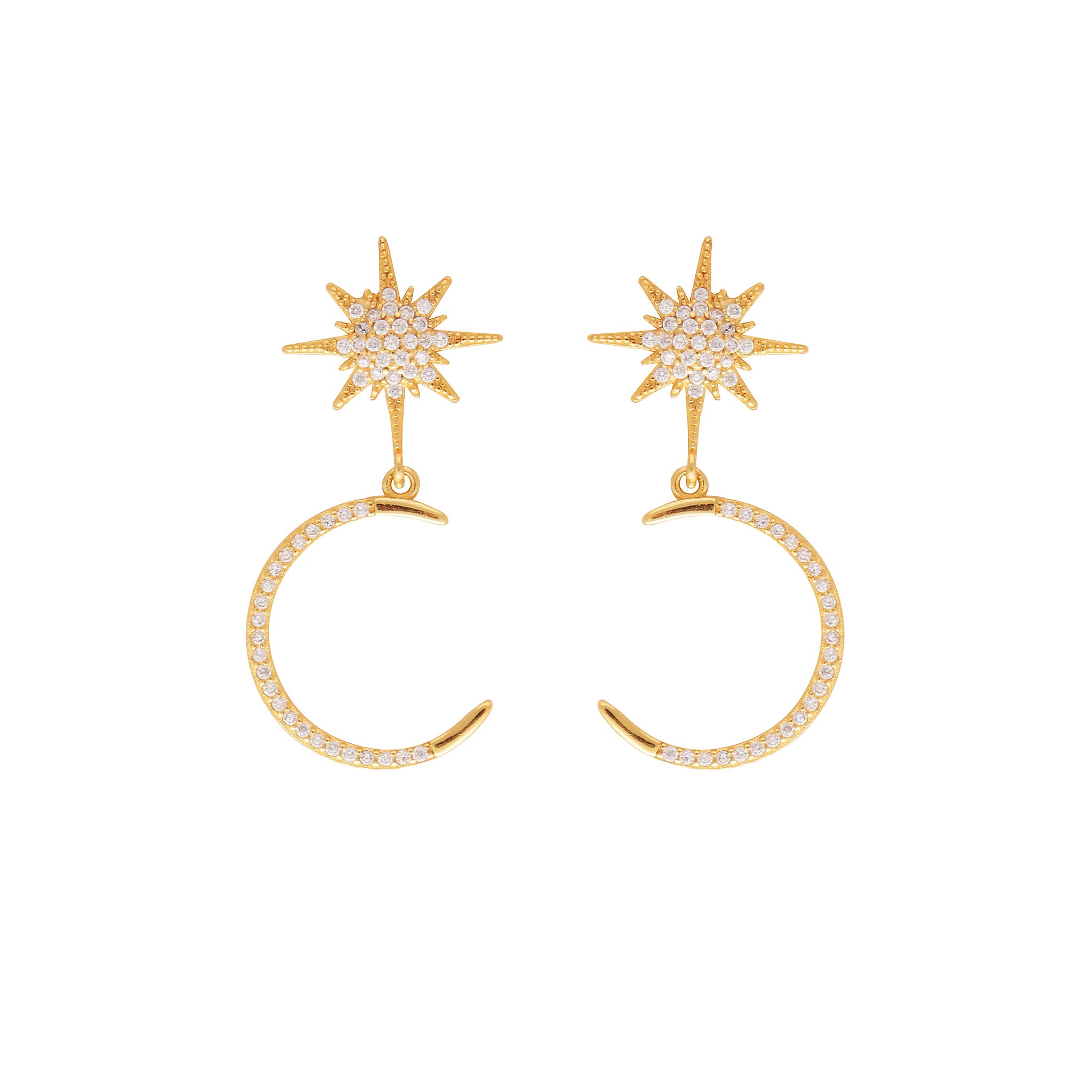 MOON AND THE STARS EARRINGS– House of Pascal