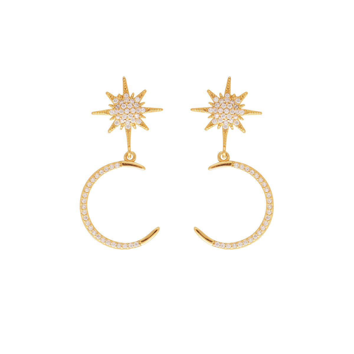 MOON AND THE STARS EARRINGS– House of Pascal