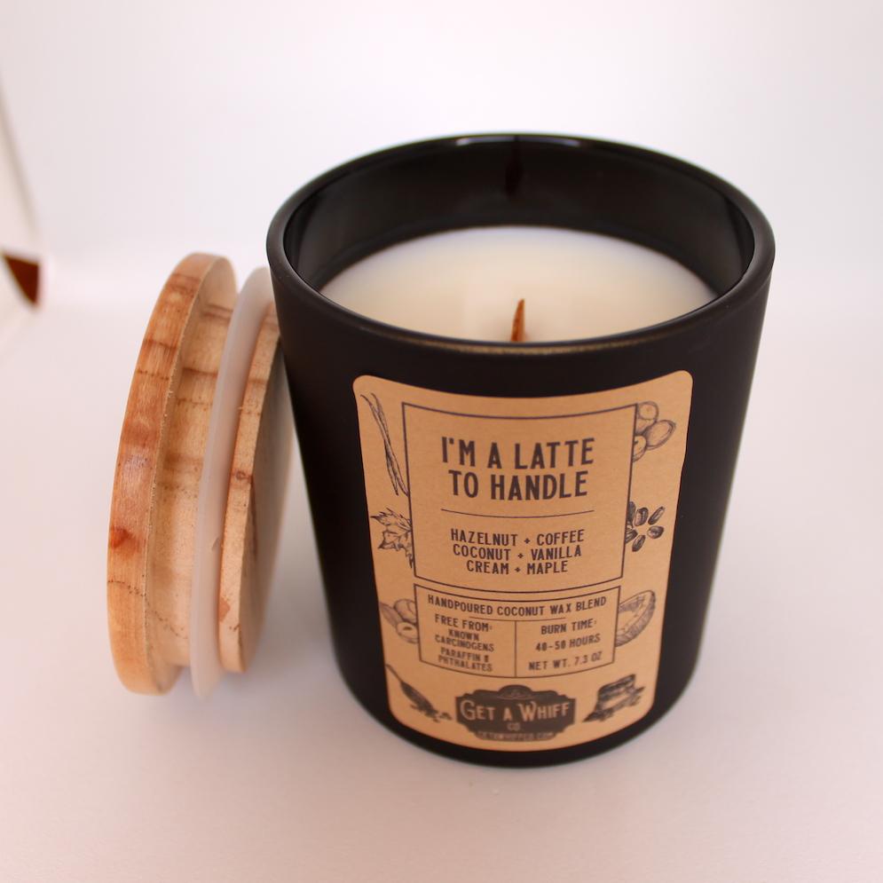 Hazelnut Coffee Wood Wick Candle Coffee Candle Crackling Candle Get A Whiff Co