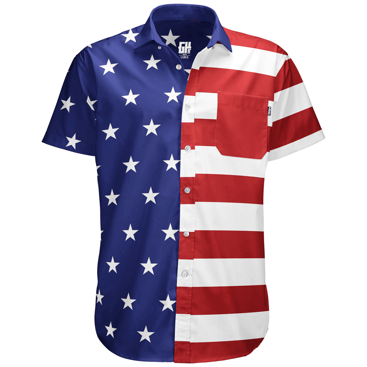 American Flag Button Down – Greater Half