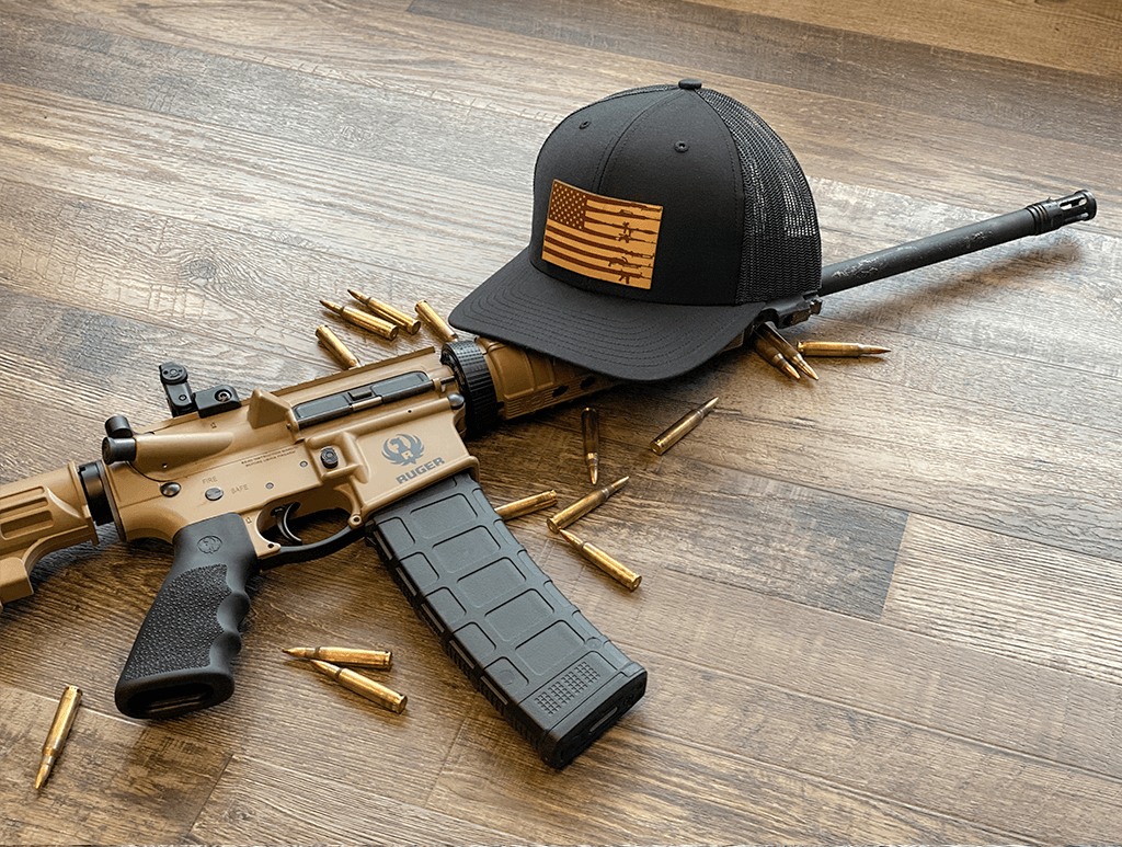 Rifle Flag Leather Patch Hat - Greater Half