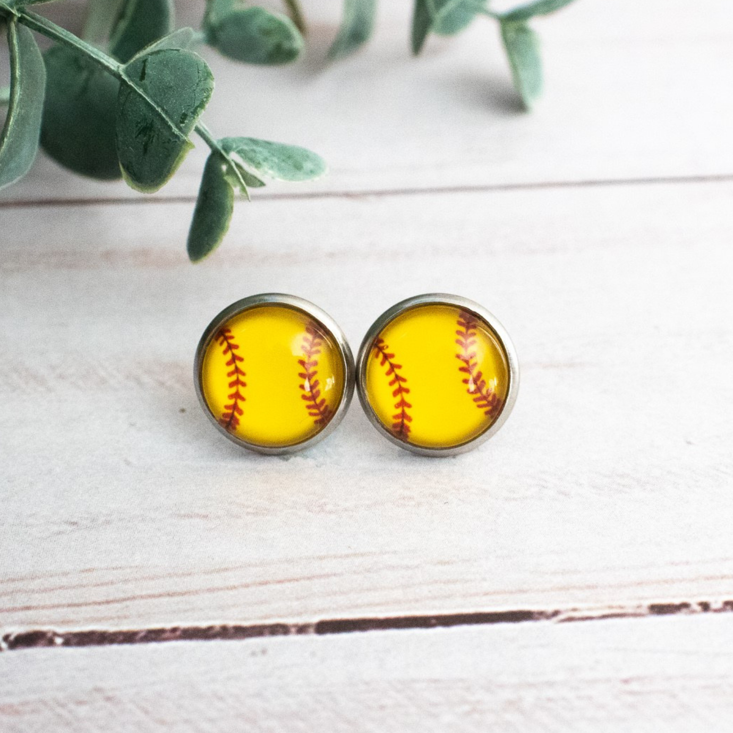 Softball Earrings