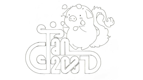 Paguarius character design and dates lettering jan 2007 sketches 2