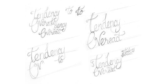 hand lettering for braroo with personality trailts sketches1