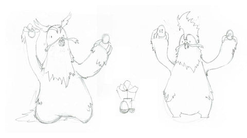 Braroo character design sketches 1