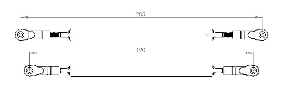 190mm-205mm Wheelie Bar