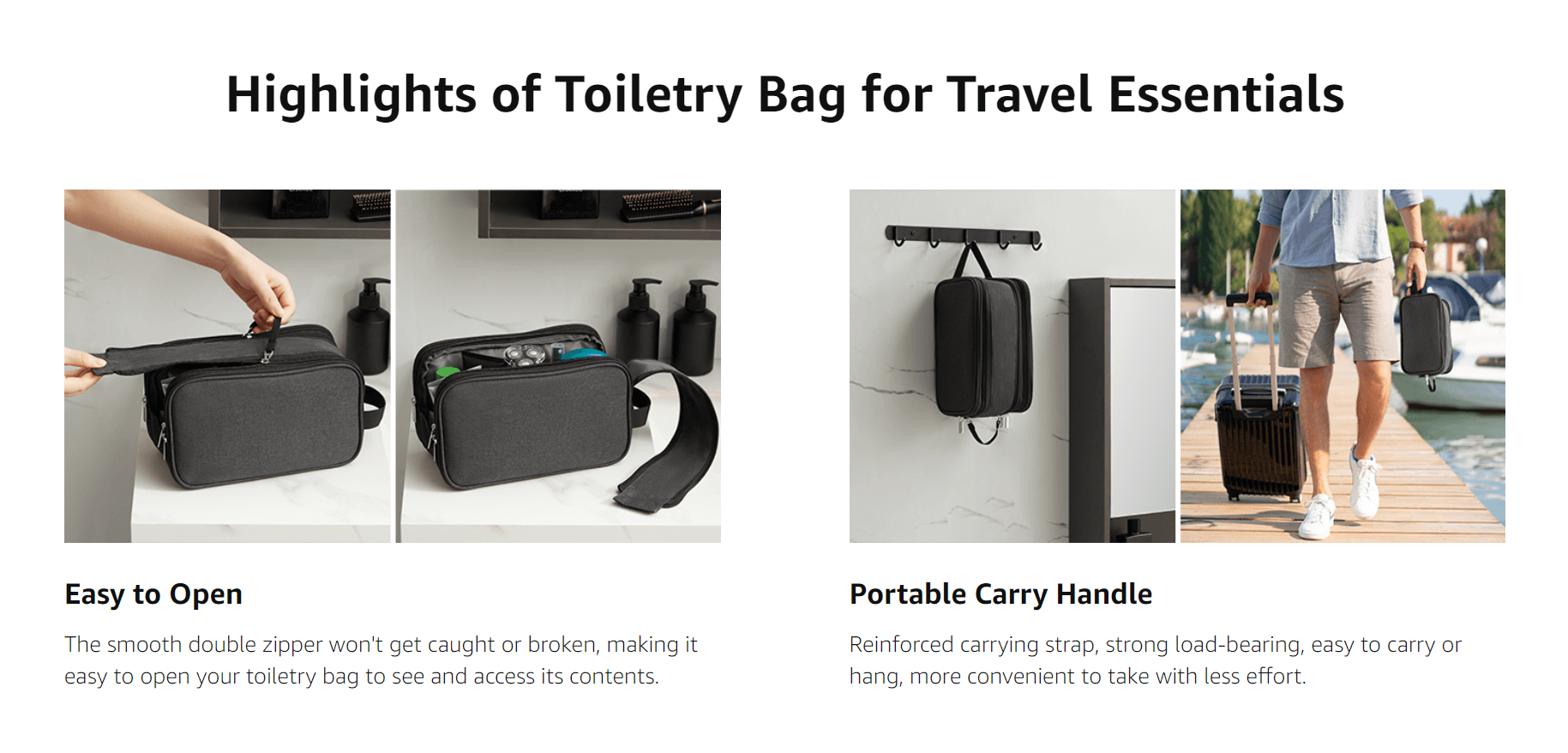 Men's Travel Toiletry Bag - Lifewit – Lifewitstore
