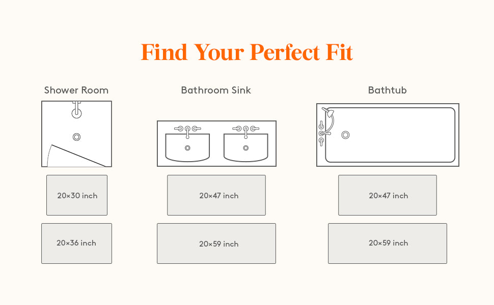 How to pick the right size bath mat