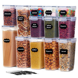 Extra Large Food Storage Containers with Lids Airtight (5.2L, 175Oz