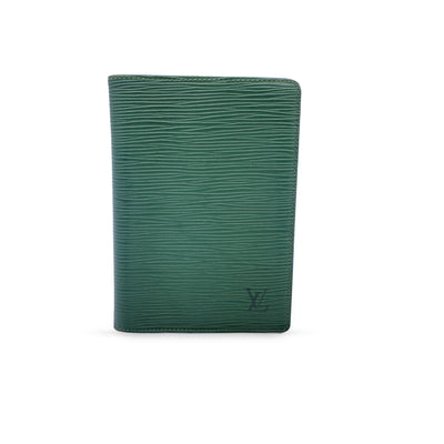 Louis Vuitton Blue Epi Leather Card Holder Pocket Organizer Wallet For Sale  at 1stDibs