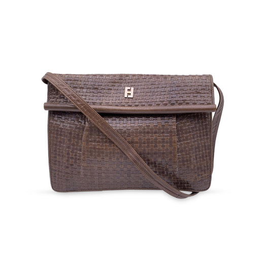 Fendi Vintage Brown Woven Leather Convertible Shoulder Bag – OPA Vintage