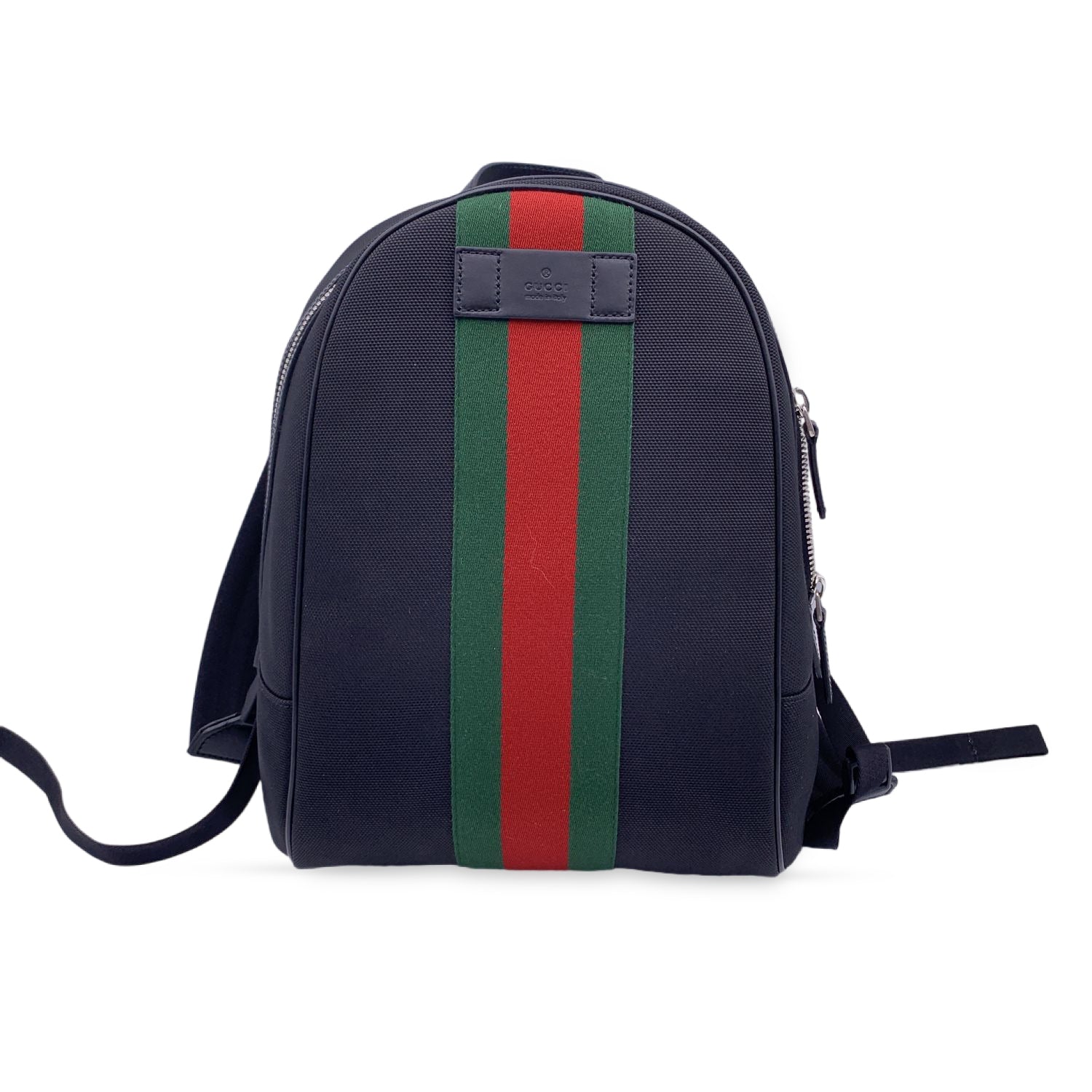 NEW Gucci Black Web Techno Canvas Backpack Rucksack Bag For Sale at 1stDibs   gucci techno canvas backpack, gucci black techno canvas backpack, black  canvas rucksack