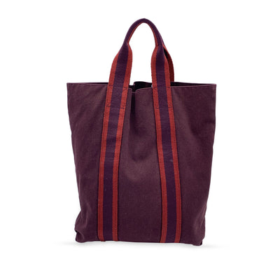 Authentic Louis Vuitton Antigua Cabas MM Tote Bag Red M40034 LV J4785