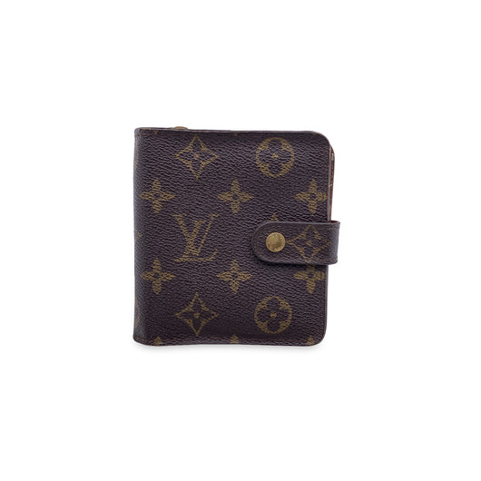 Louis Vuitton Vintage Taiga Leather Square Compact Bifold Wallet