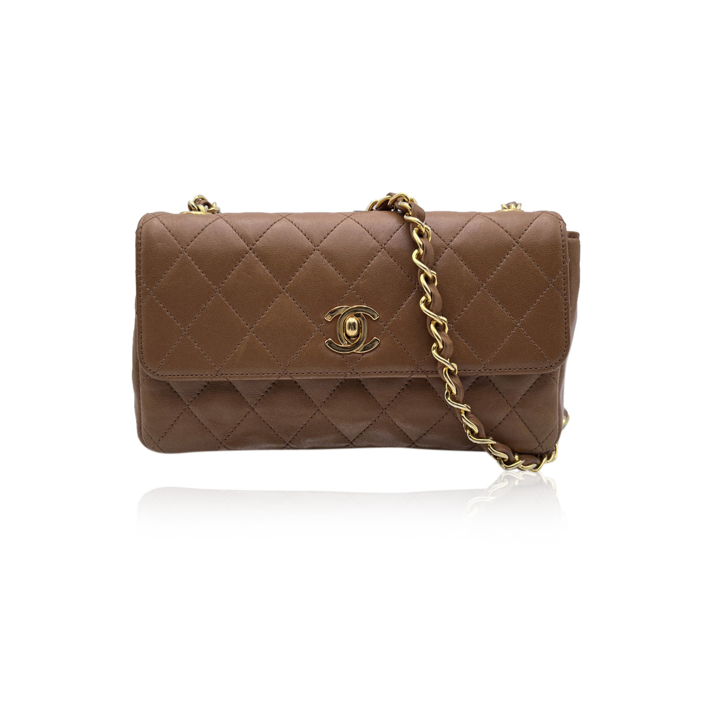 brown quilted chanel bag