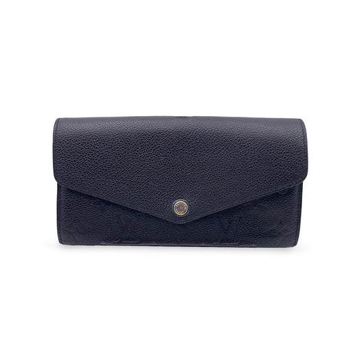 Sarah Wallet - Luxury Monogram Empreinte Leather Blue