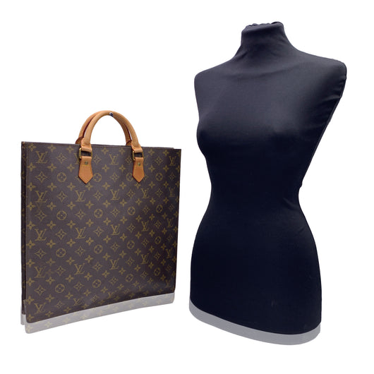 UhfmrShops, vintage louis vuitton sac plat monogram canvas tote hand bag