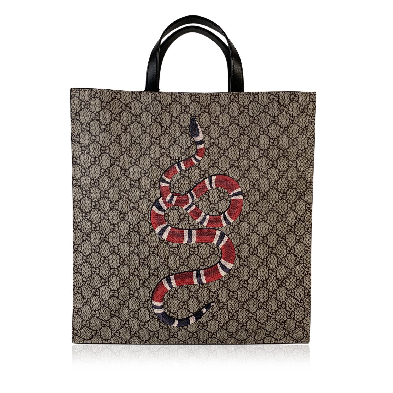 kingsnake print soft gg supreme tote