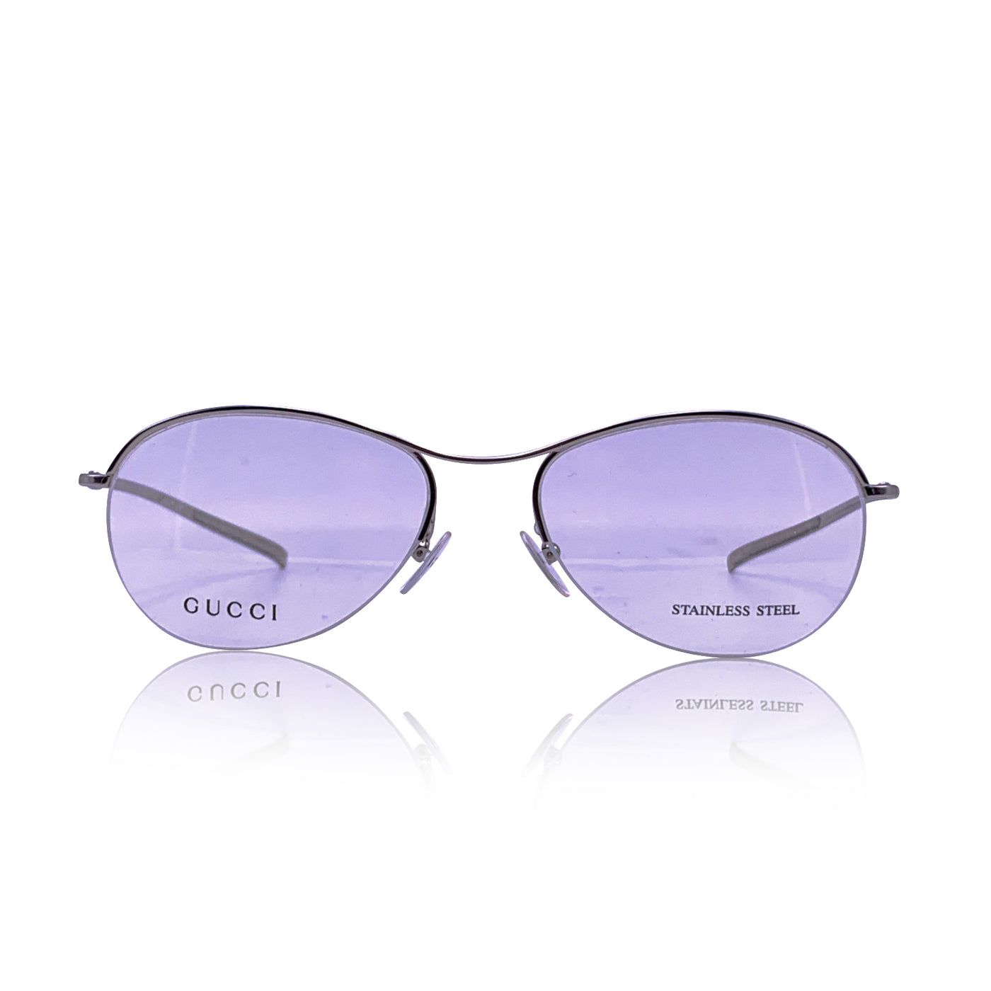 gucci half rim sunglasses