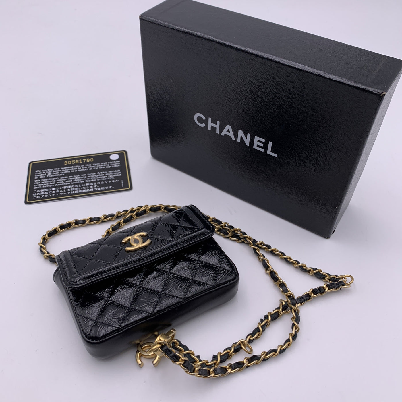 is chanel bag chain real gold