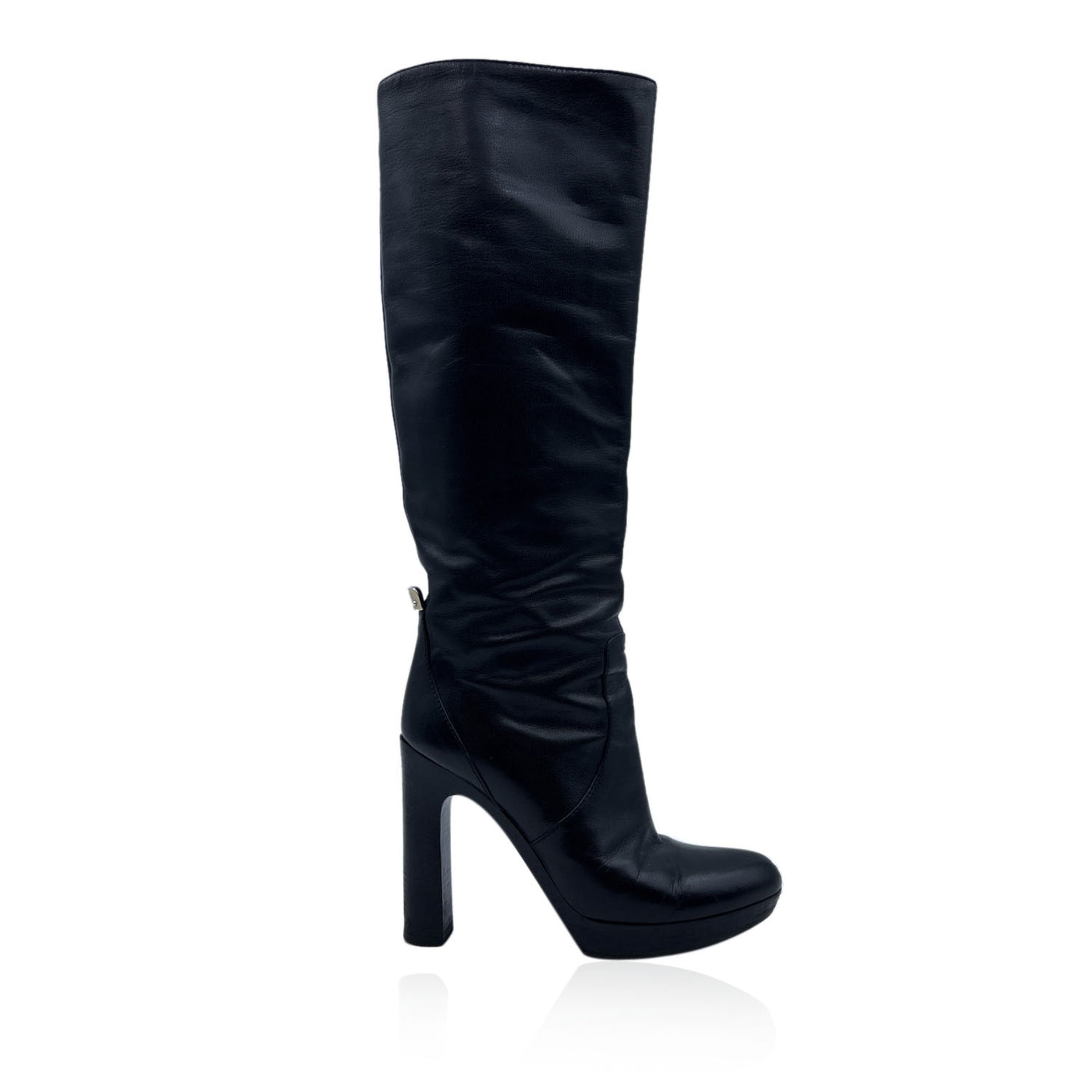 gucci black heeled boots