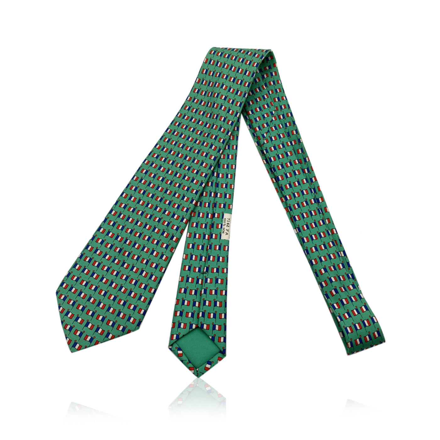 hermes green tie