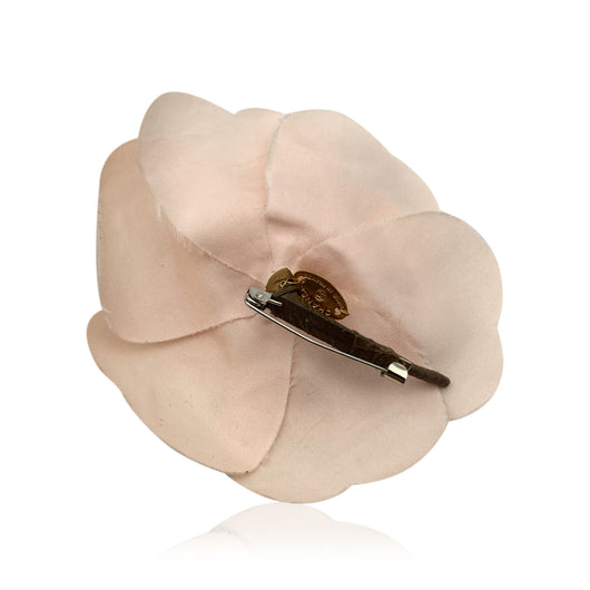 M&S Schmalberg 3 Classic Camellia Brooch Pin Silk Fabric 