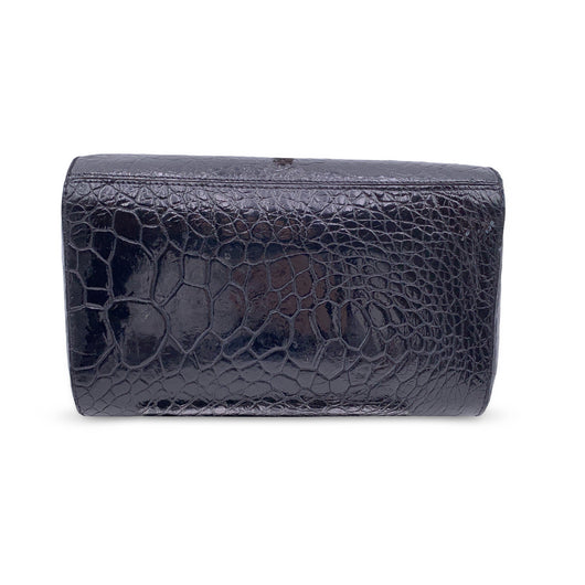Giorgio Gucci Vintage Black Leather Clutch Bag Handbag – OPA Vintage