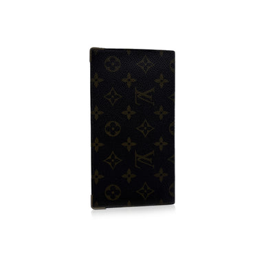 LOUIS VUITTON Louis Vuitton Vintage Black Taiga Porte Chequier