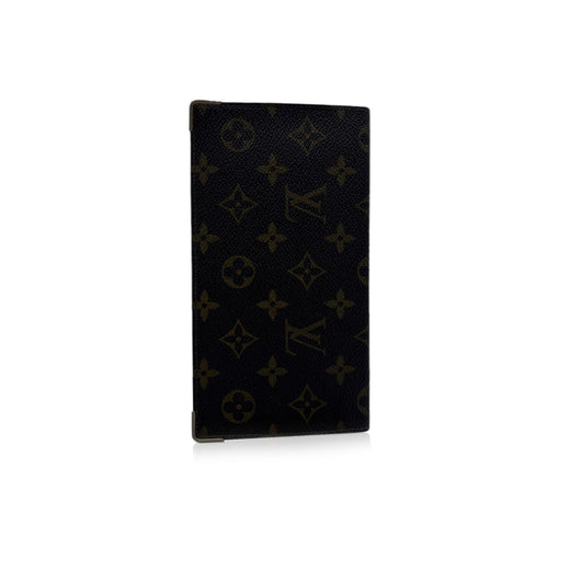 Louis Vuitton Checkbook Wallet Porte Chequier Cartes Credit European  Monogram Brown in Canvas - US