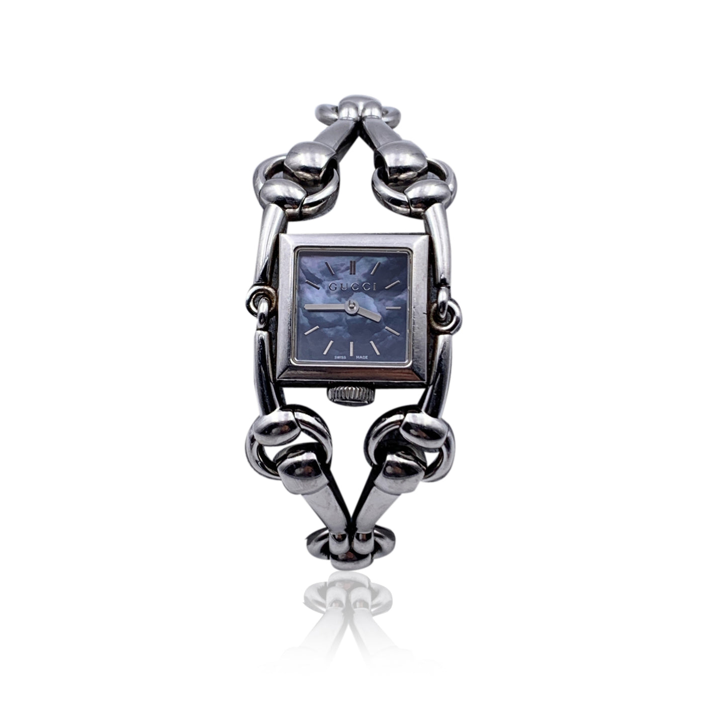 Gucci Stainless Steel Mod  Signoria Horsebit Wrist Watch – OPA Vintage