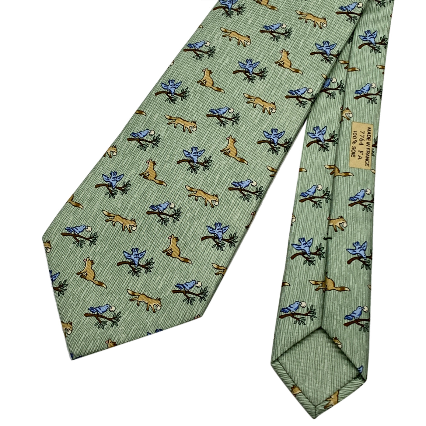 hermes fox tie