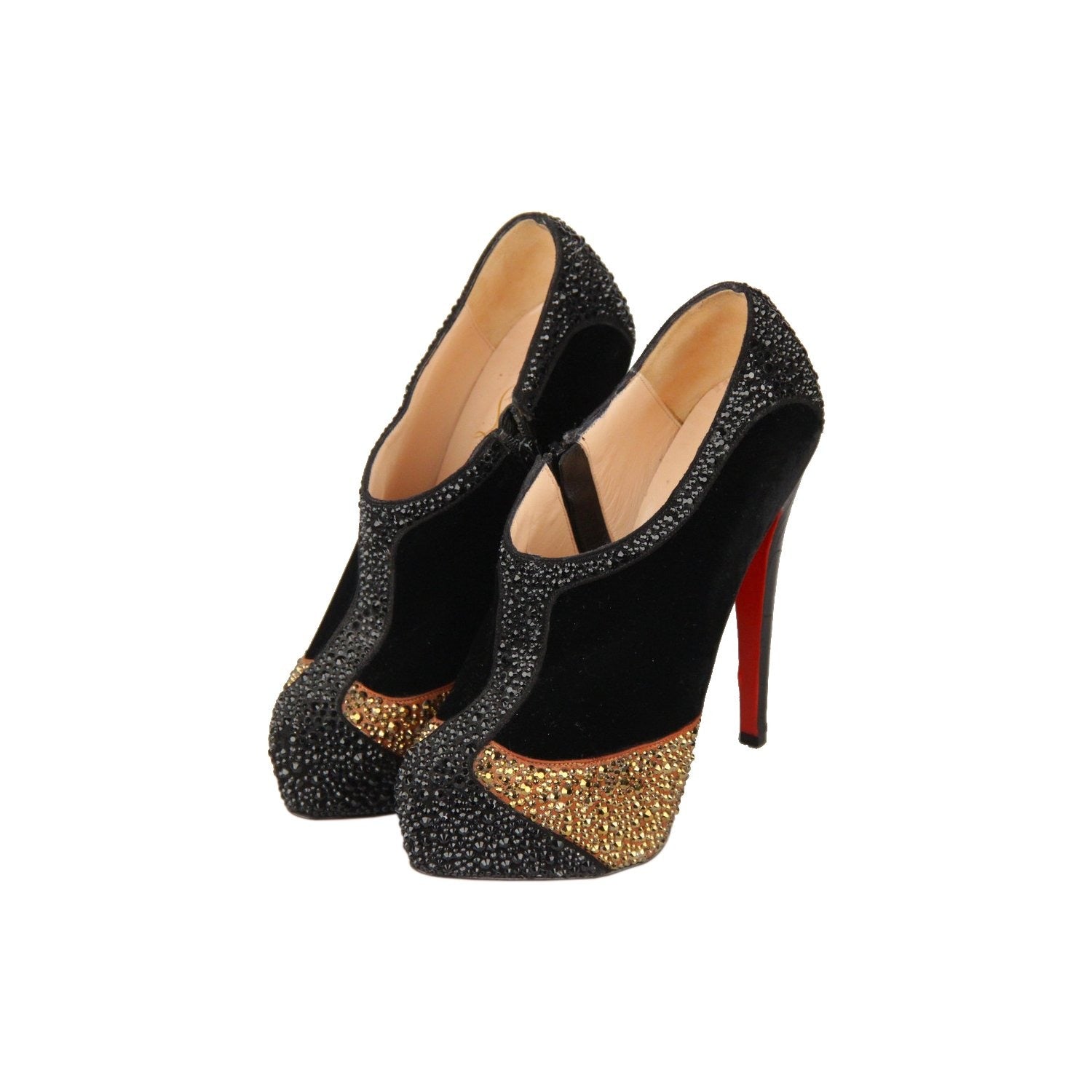 christian louboutin rhinestone boots