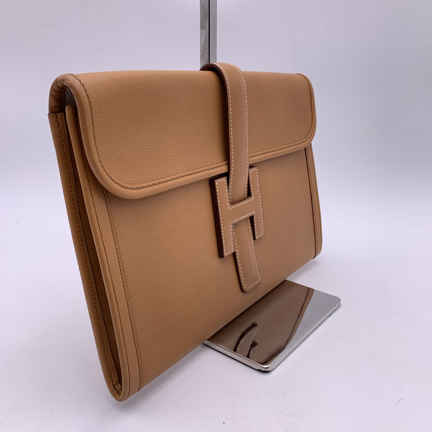 hermes tan leather bag